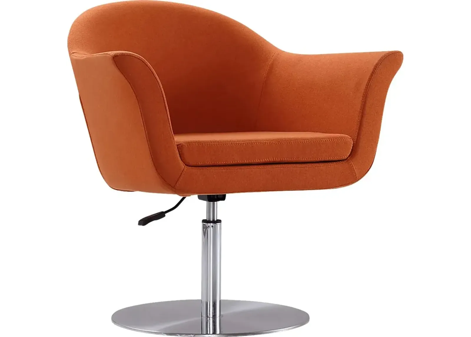 Belon Orange Swivel Accent Chair