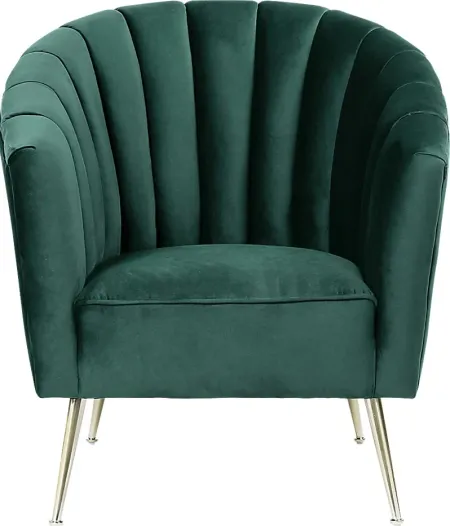 Bersal Green Accent Chair