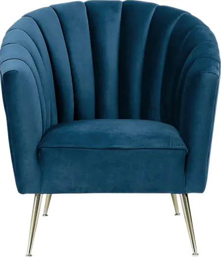 Bersal Blue Accent Chair
