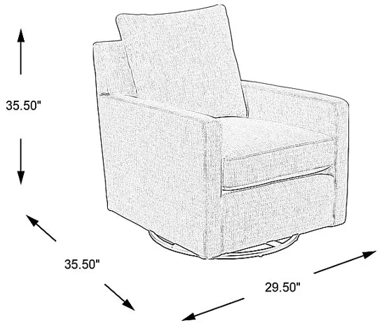 Kelfield Gray Swivel Chair