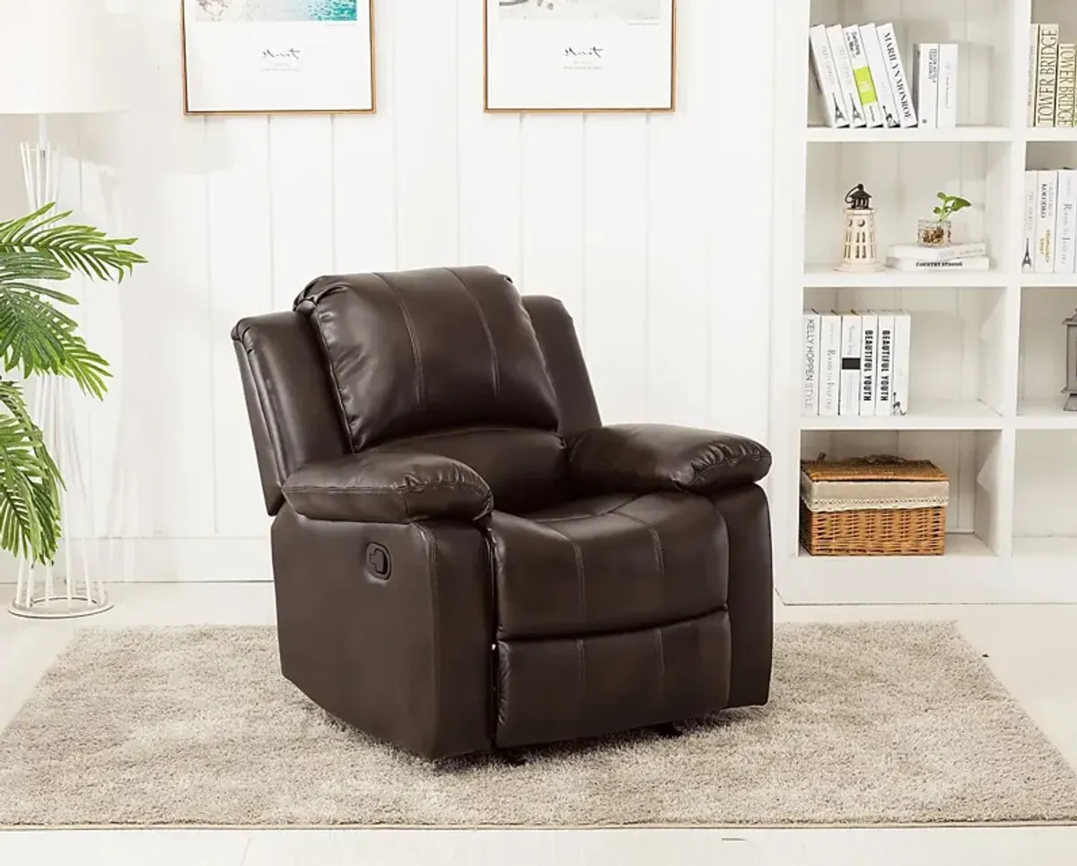 Absecon Brown Rocker Recliner