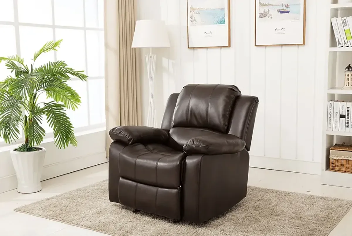 Absecon Brown Rocker Recliner