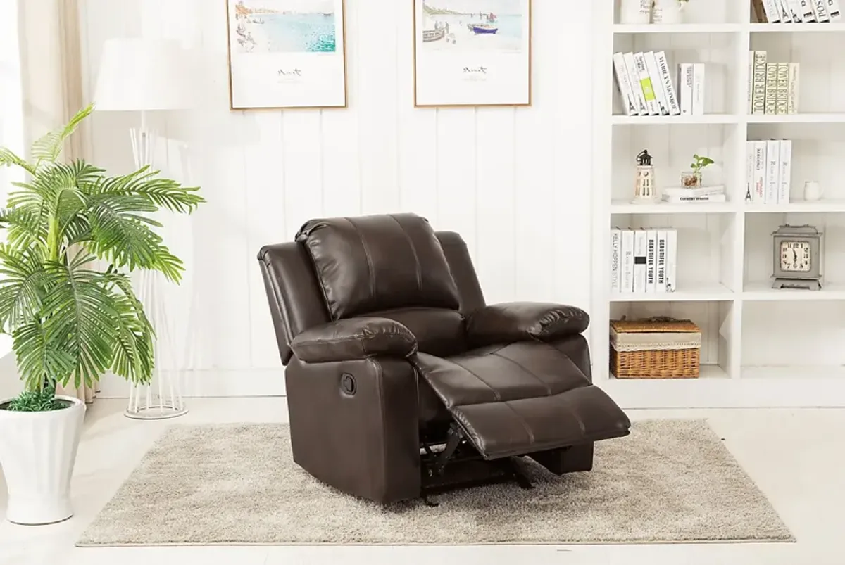 Absecon Brown Rocker Recliner