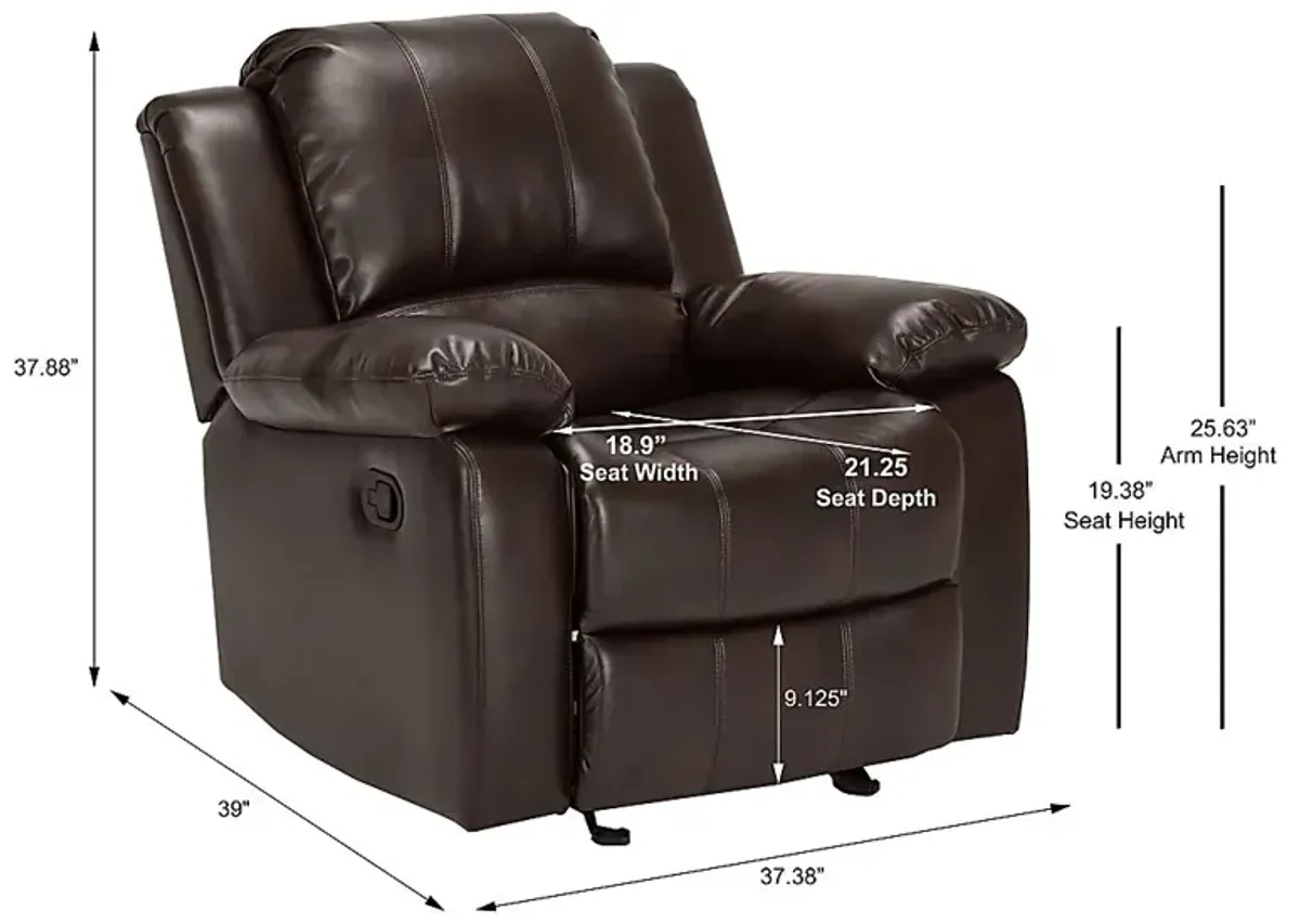 Absecon Brown Rocker Recliner