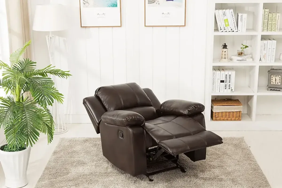 Absecon Brown Rocker Recliner