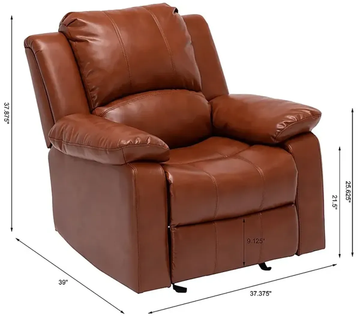 Absecon Caramel Rocker Recliner