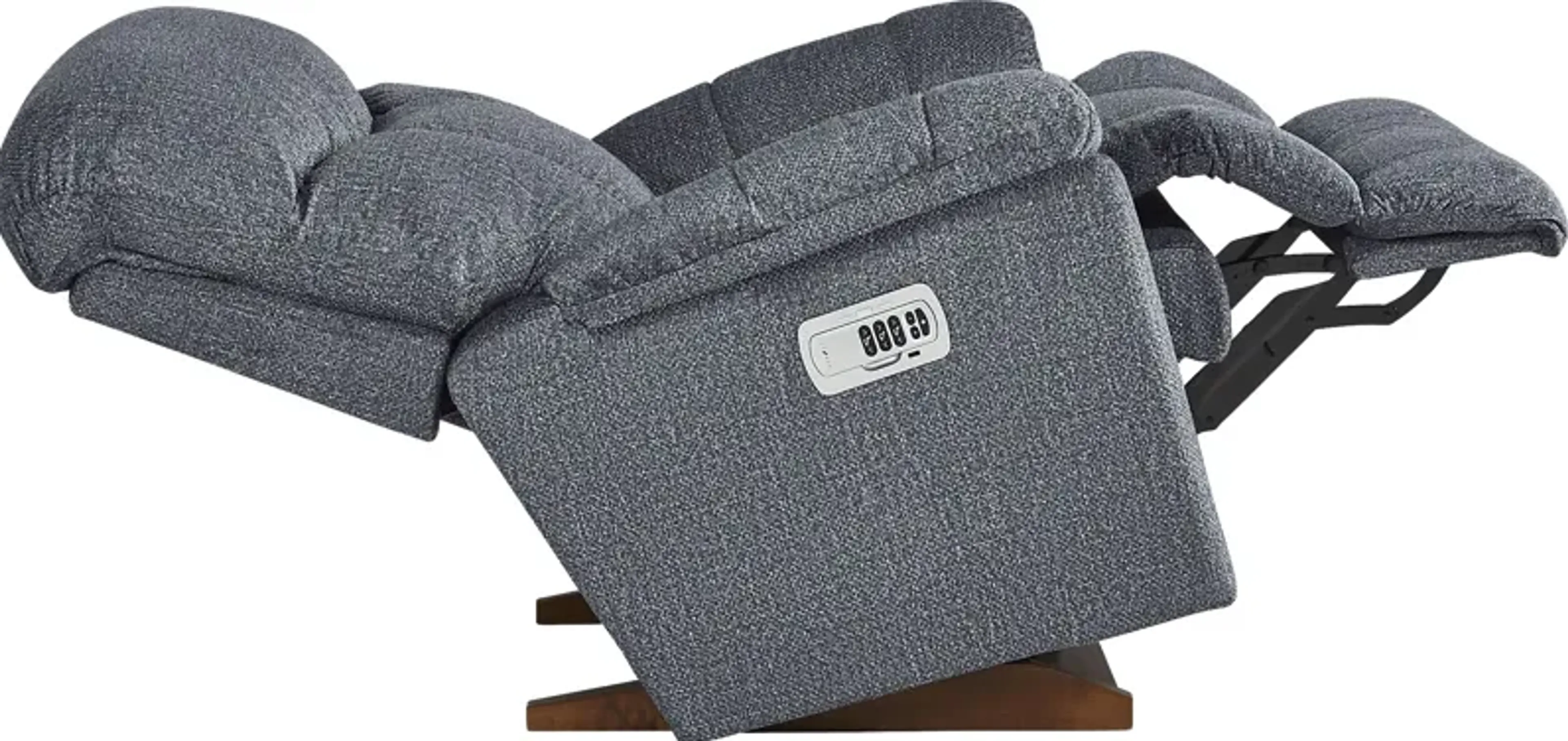 La Z Boy Morrison Iii Blue Dual Power Recliner Rooms To Go