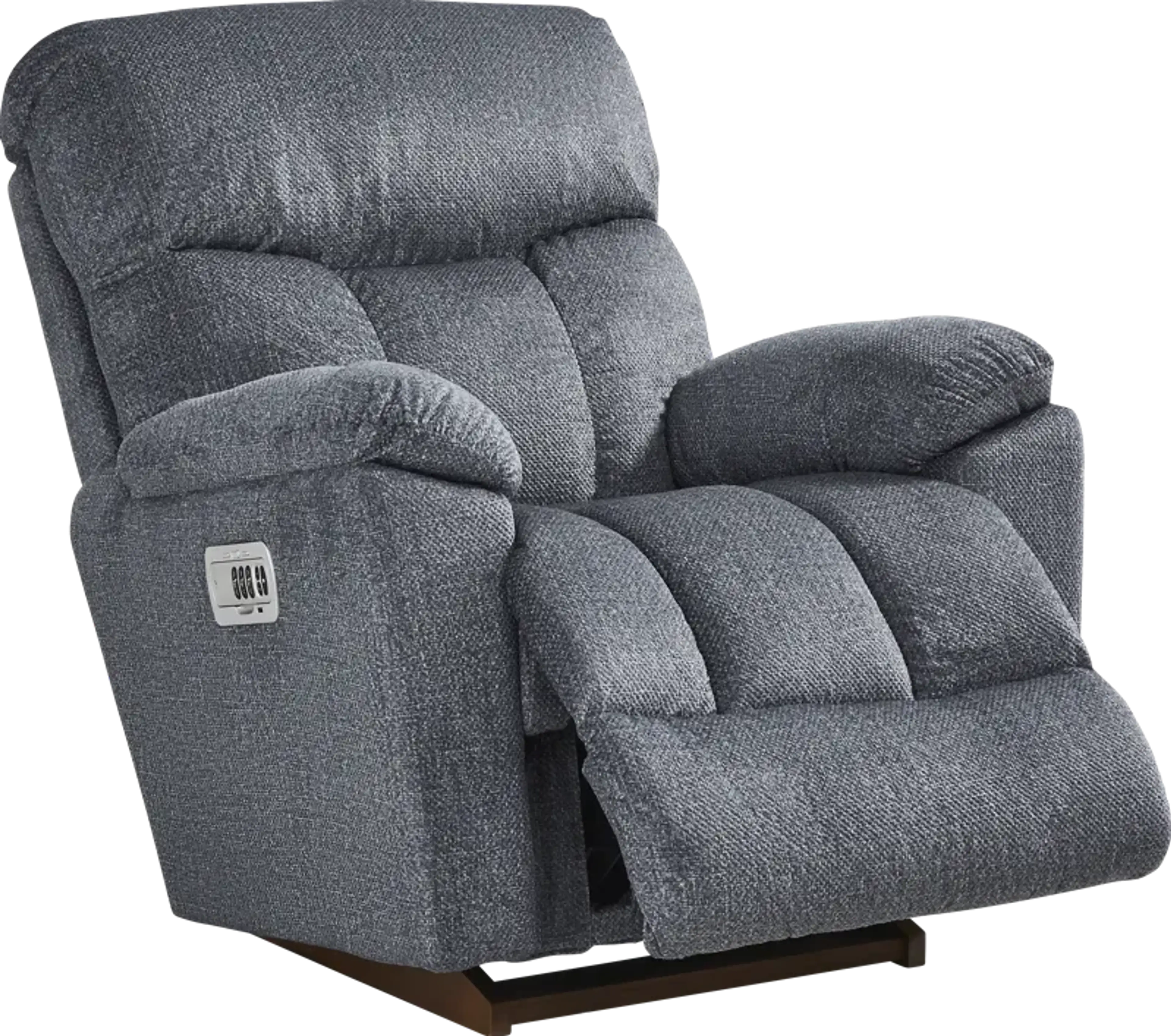 La-Z-Boy Morrison III Slate Blue Dual Power Recliner | Furniture.com