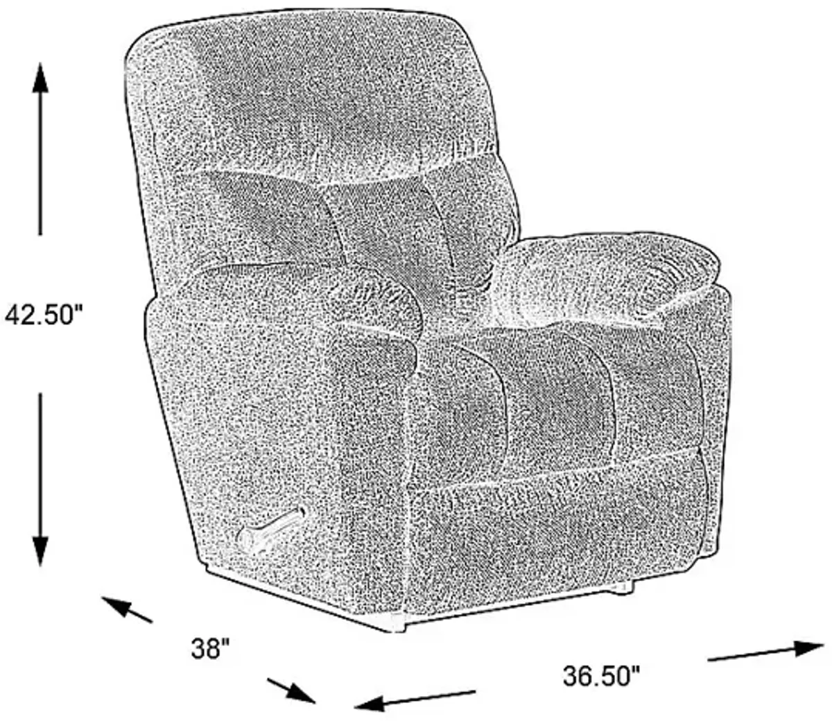 La-Z-Boy Morrison I Slate Blue Rocker Recliner