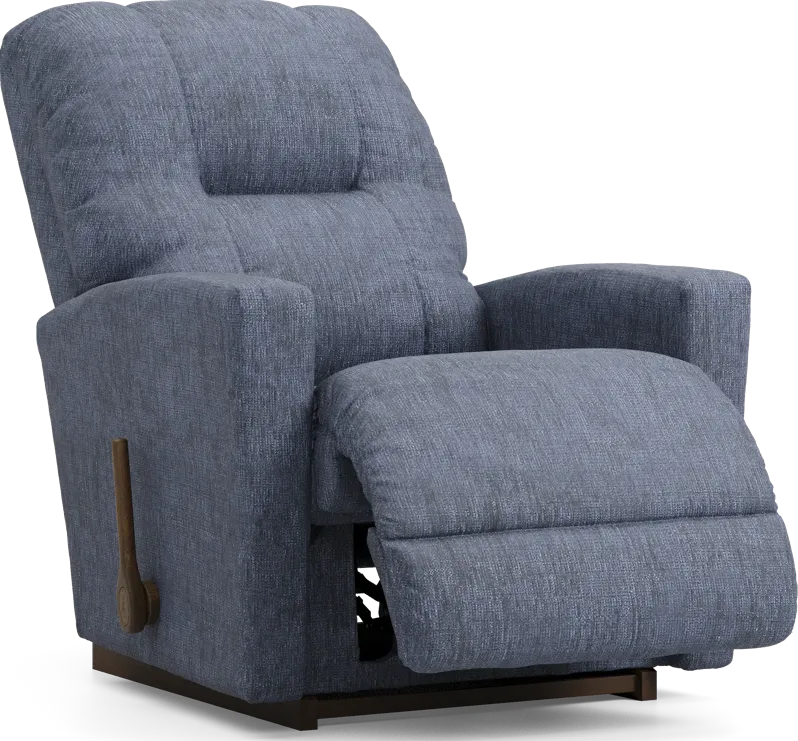 La-Z-Boy Casey I Blue Rocker Recliner | Furniture.com