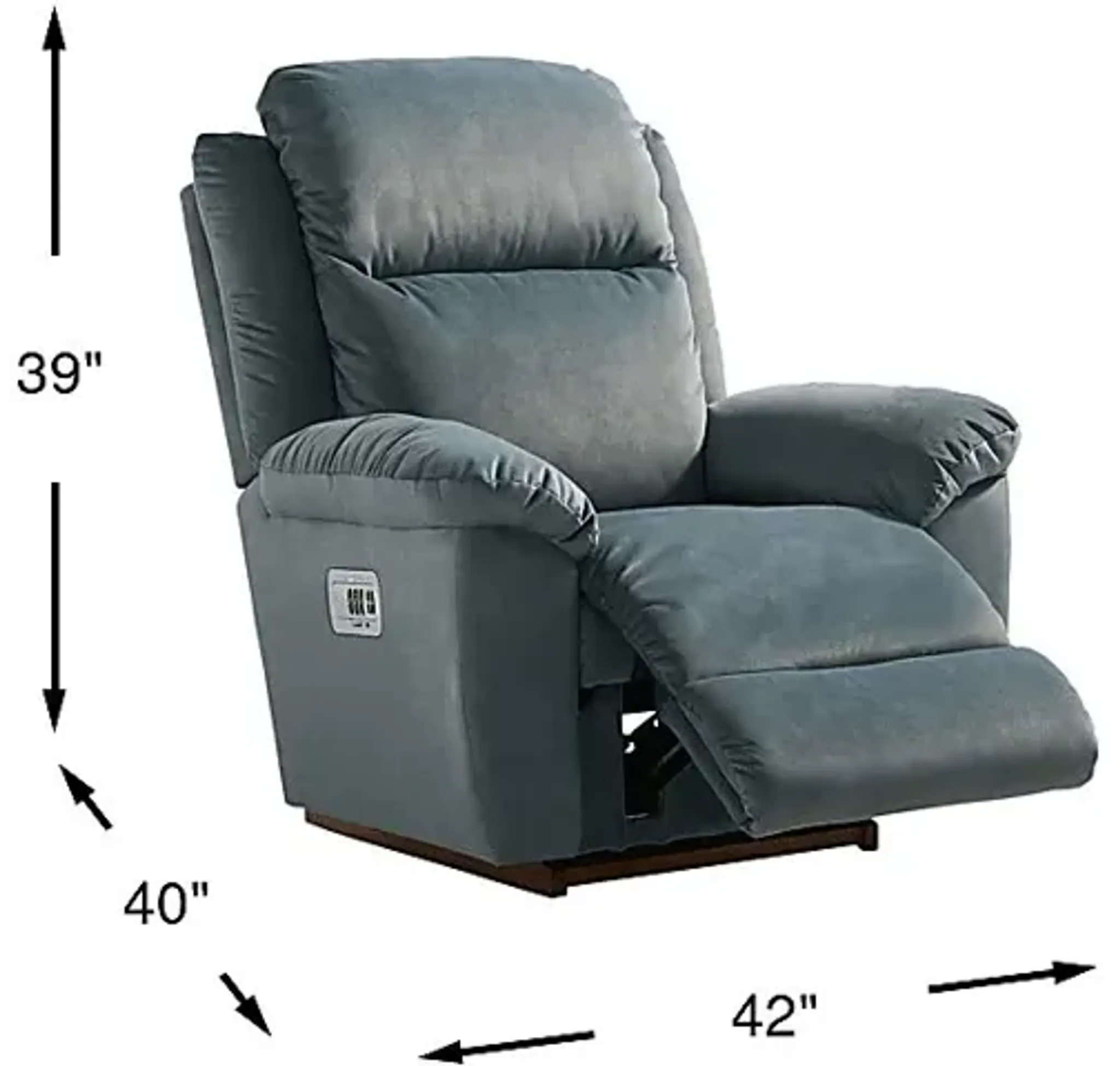 La Z Boy Joel Iii Ocean Dual Power Recliner Rooms To Go