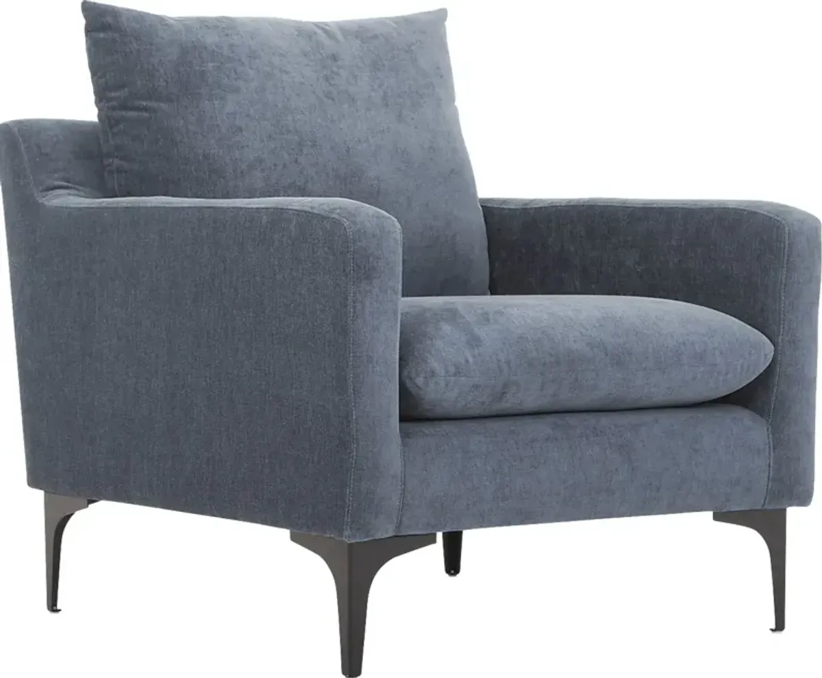 Glenroy Blue Accent Chair