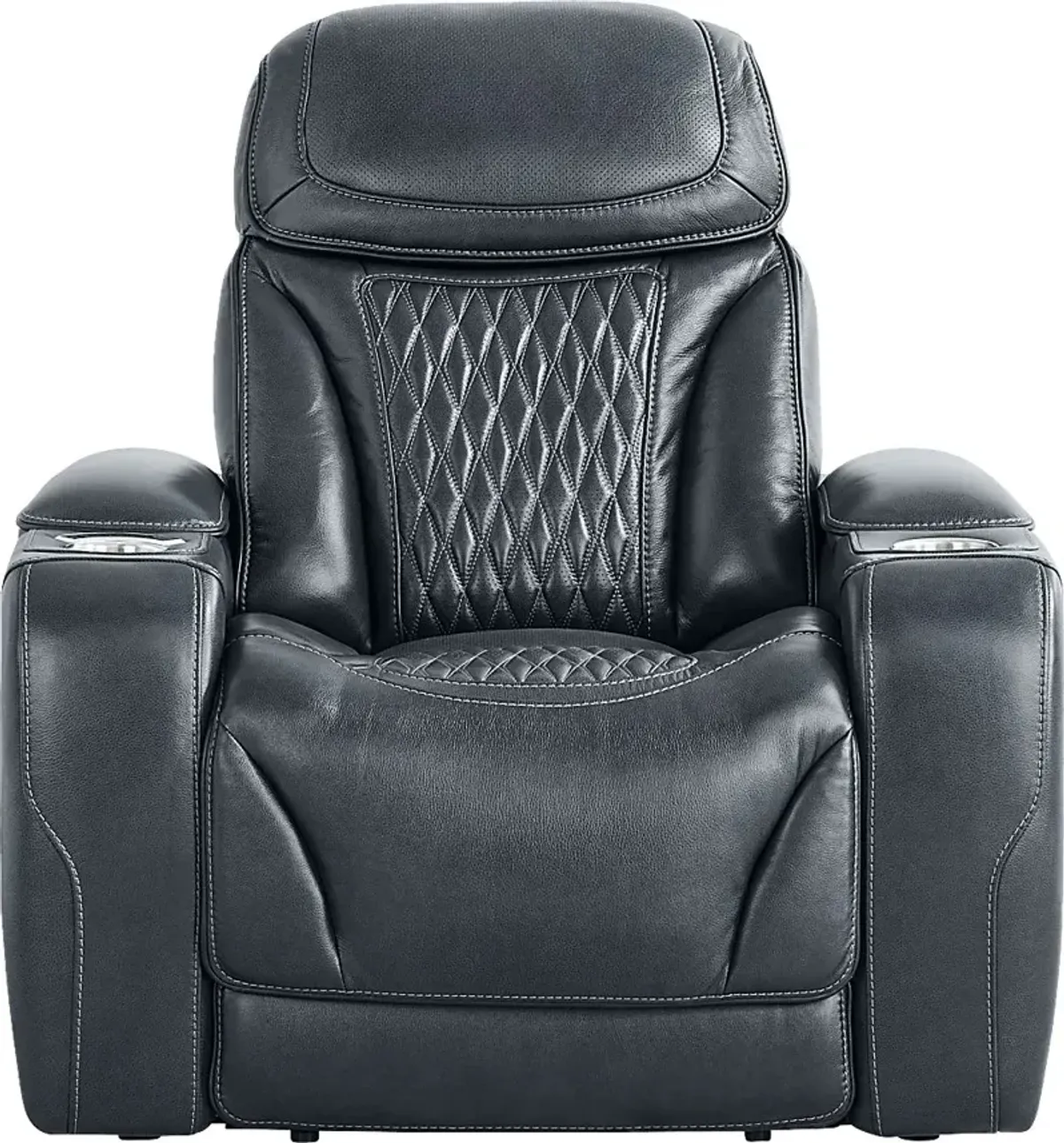 Blue Leather Sound Tech by Shaq Recliner To Go