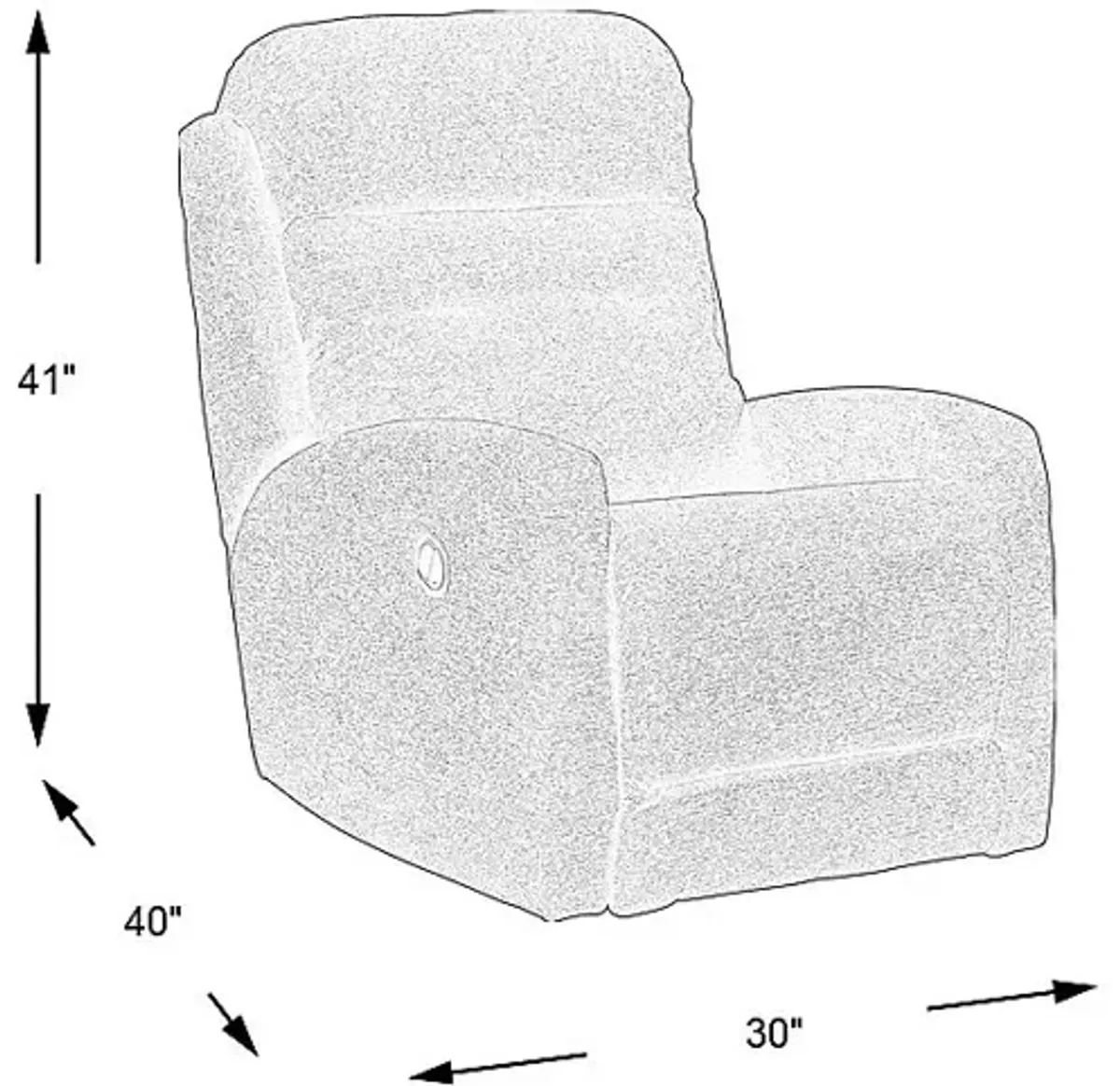 Bessemer Terracotta Dual Power Recliner