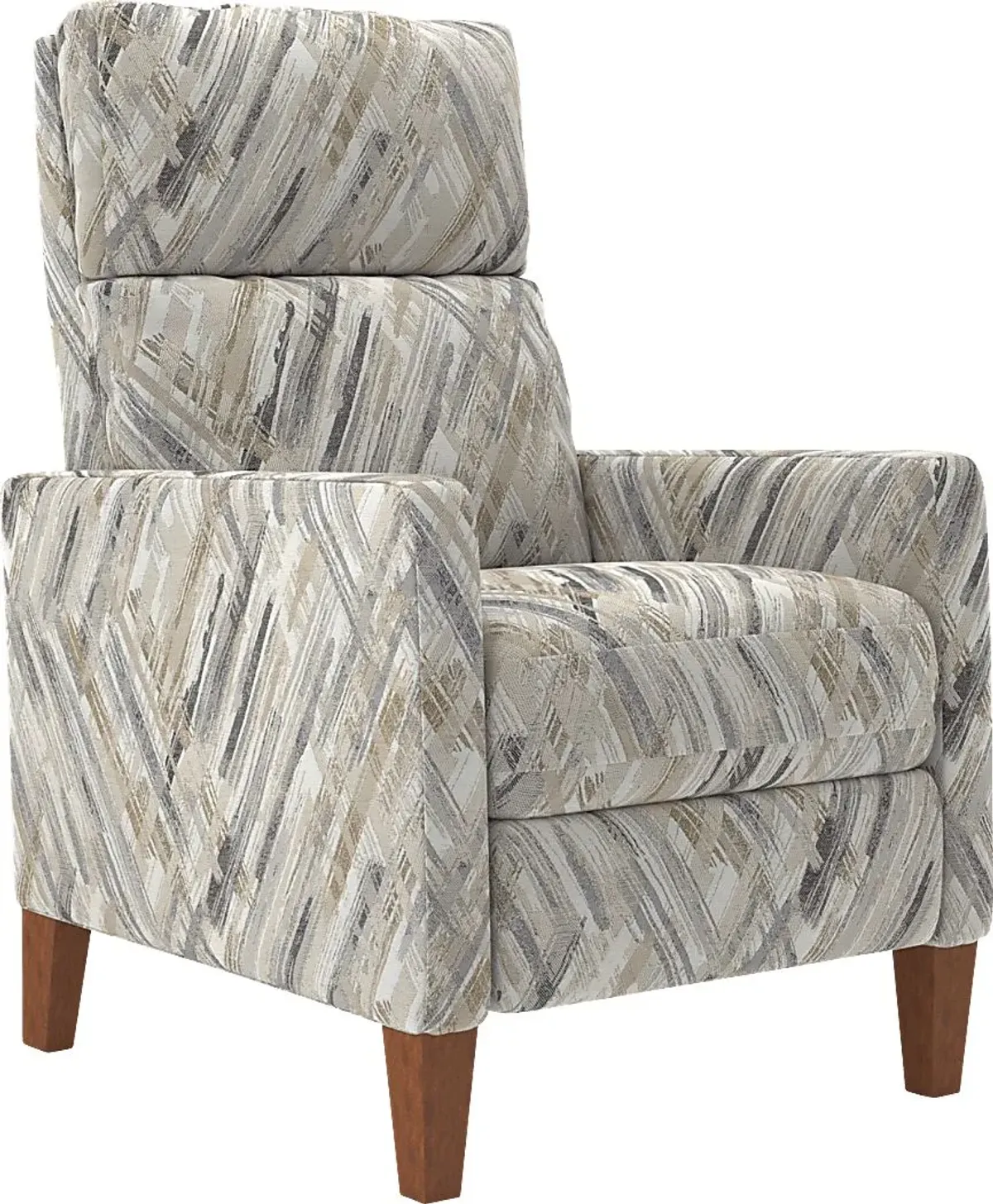 Brentway Taupe Push Back Recliner