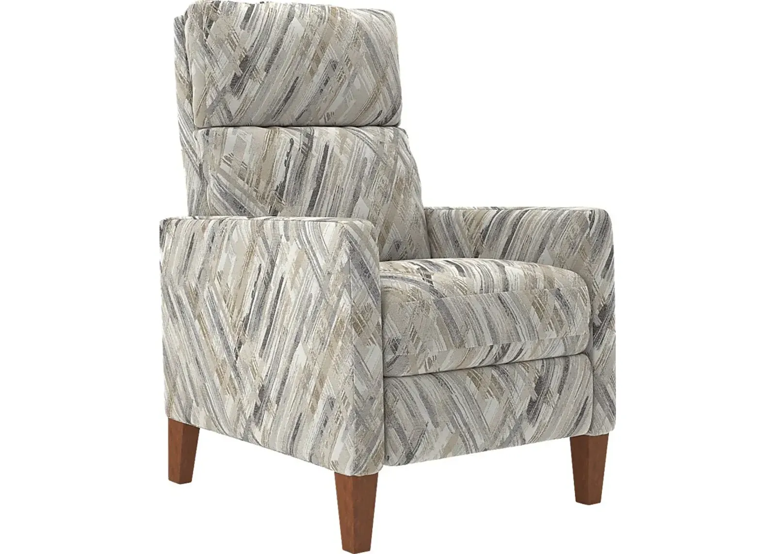 Brentway Taupe Push Back Recliner