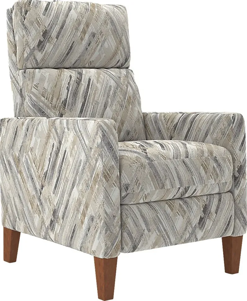 Brentway Taupe Push Back Recliner