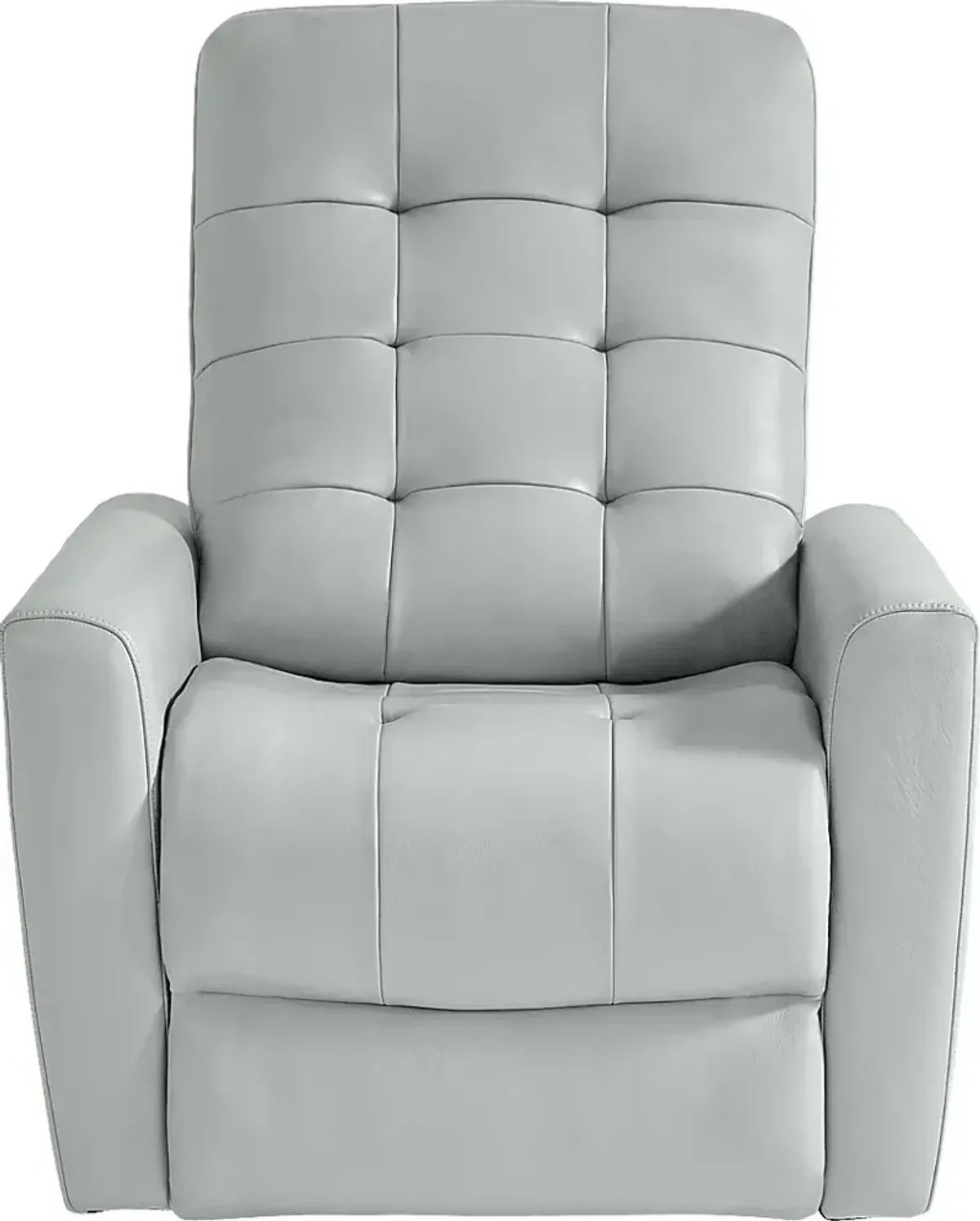 Dashwood Aqua Leather Dual Power Recliner