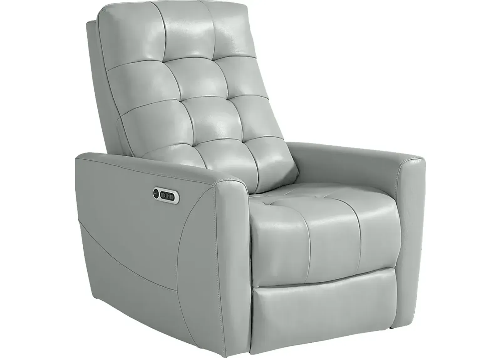 Dashwood Aqua Leather Dual Power Recliner