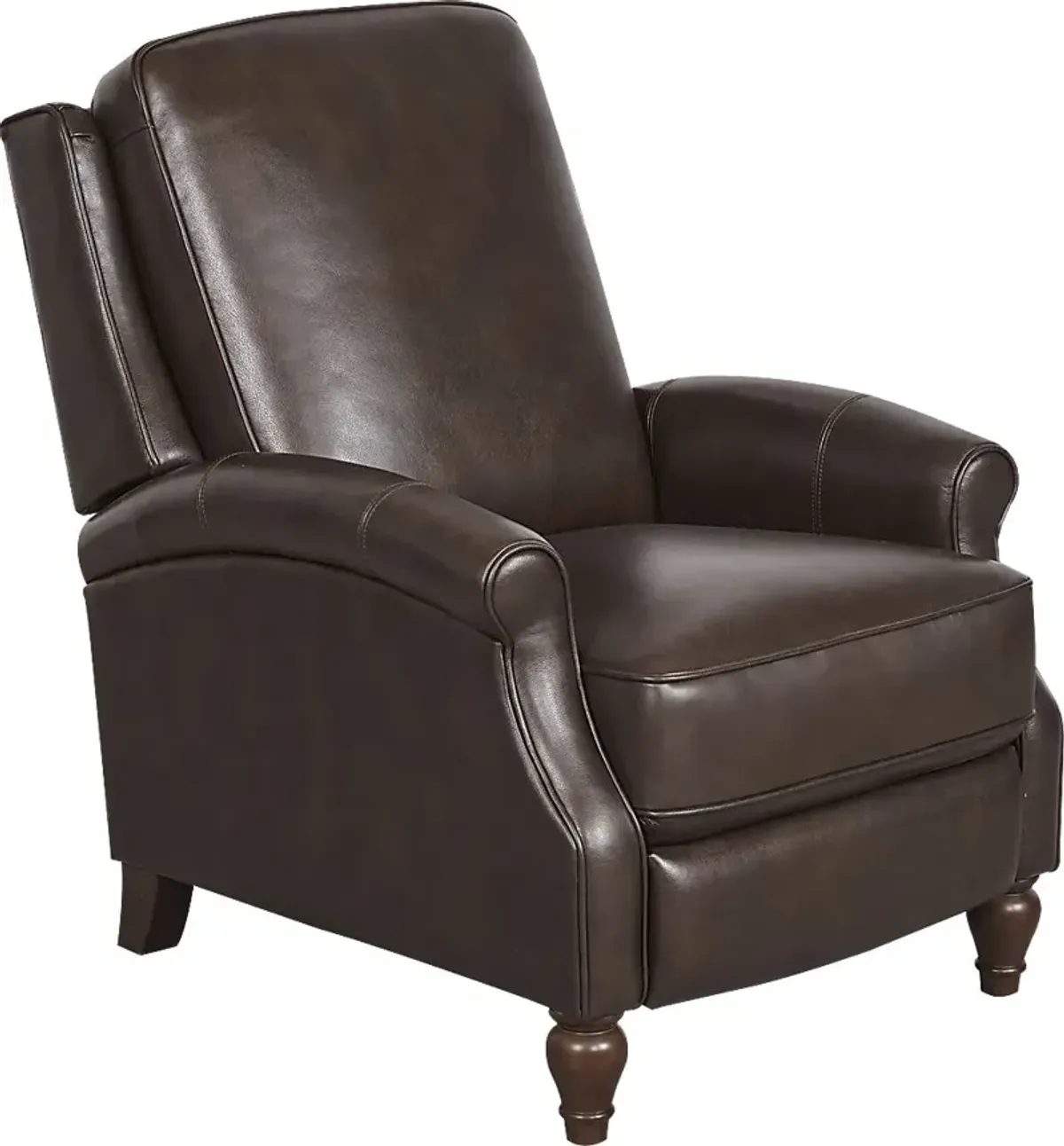 Westport Chocolate Leather Push Back Recliner