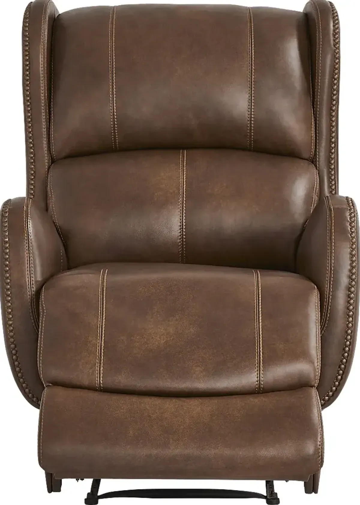 Oxford Square Brown Dual Power Recliner