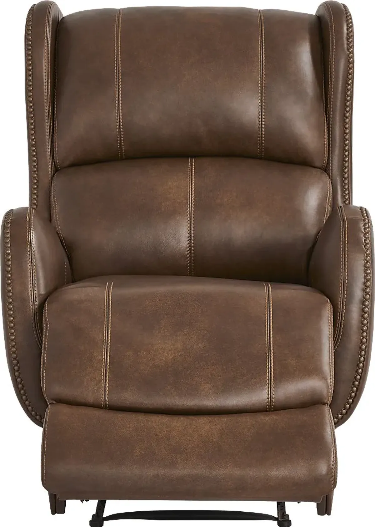 Oxford Square Brown Dual Power Recliner