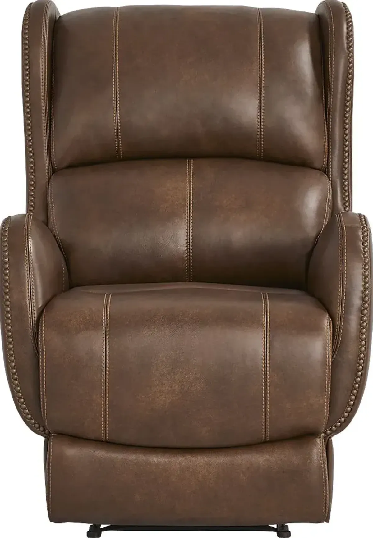 Oxford Square Brown Dual Power Recliner