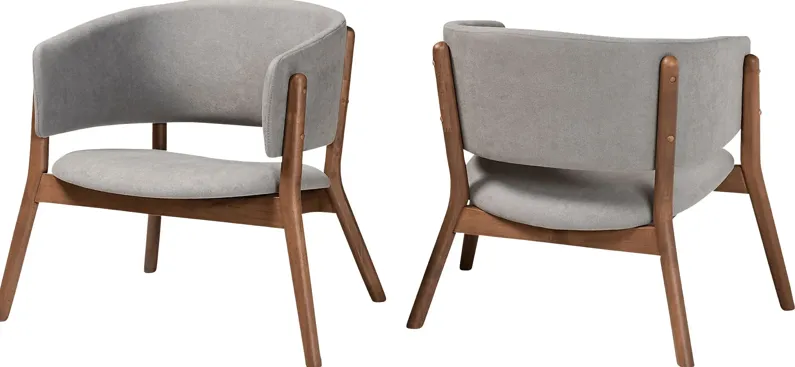 Warsoff Gray Accent Chair, Set of 2