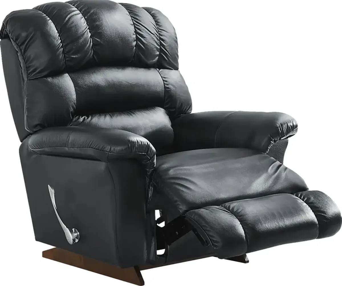 The Shaq Black Leather Recliner