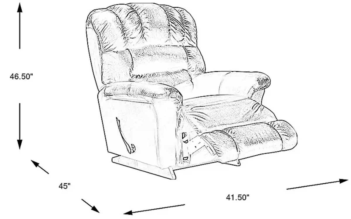 The Shaq Black Leather Recliner