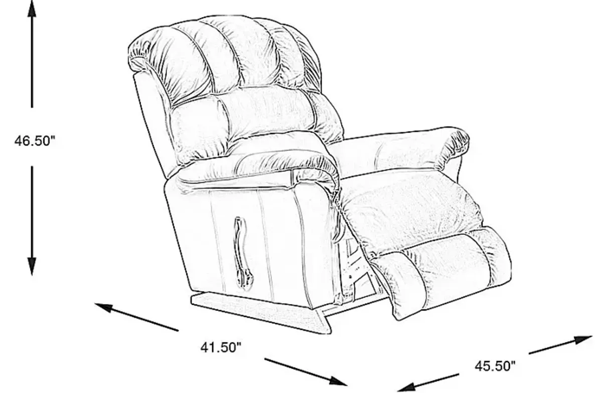 The Shaq Stone Leather Recliner