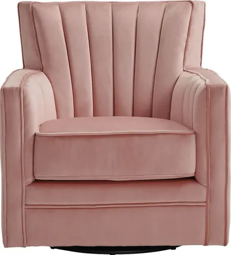 Chippenham Pink Accent Swivel Chair