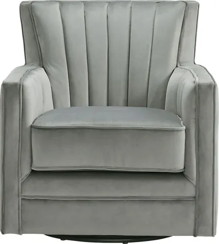 Chippenham Gray Accent Swivel Chair