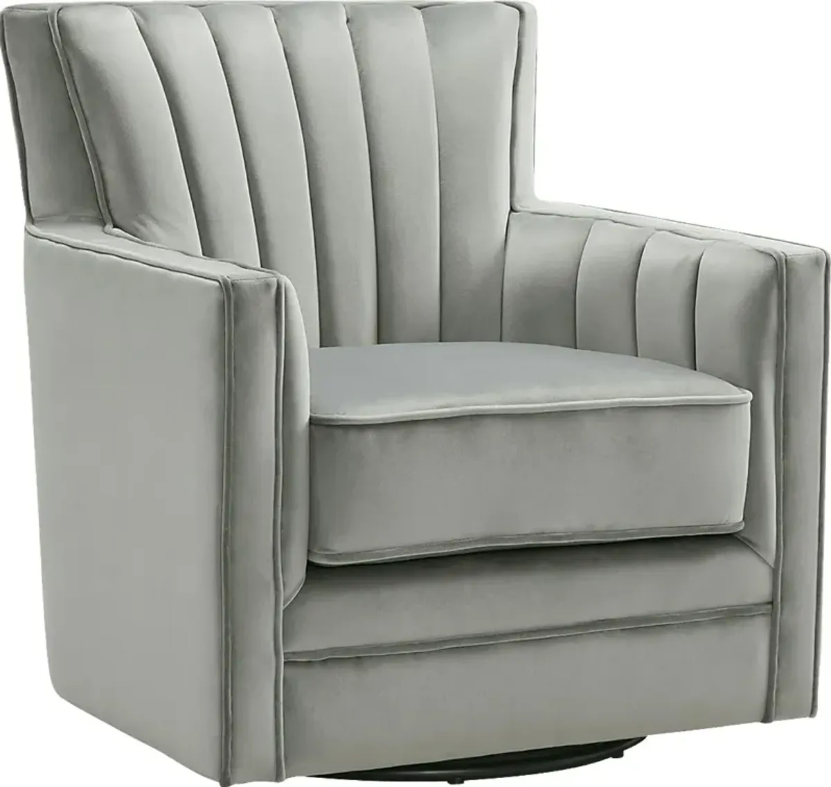 Chippenham Gray Accent Swivel Chair