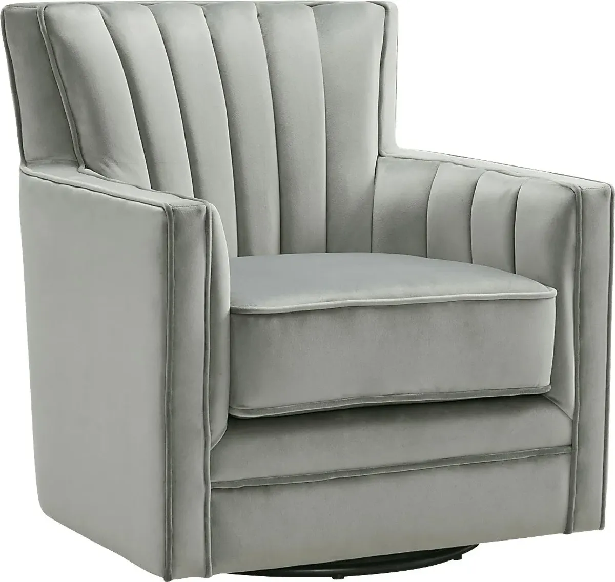 Chippenham Gray Accent Swivel Chair