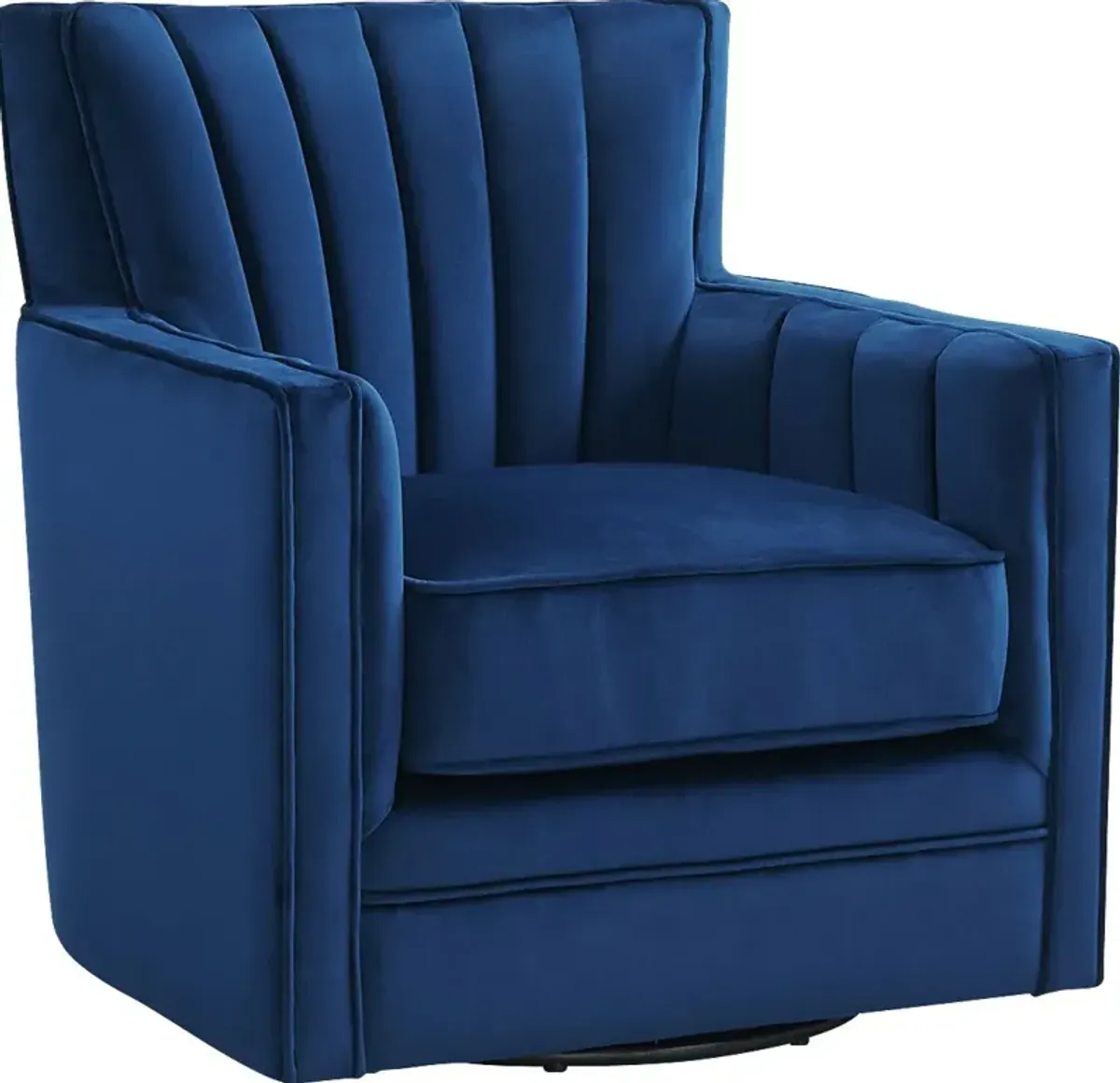 Chippenham Blue Accent Swivel Chair