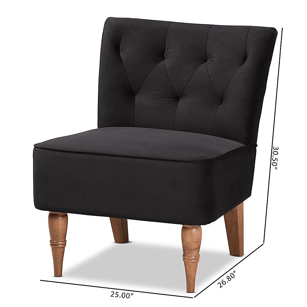 Wainwright Black Accent Chair
