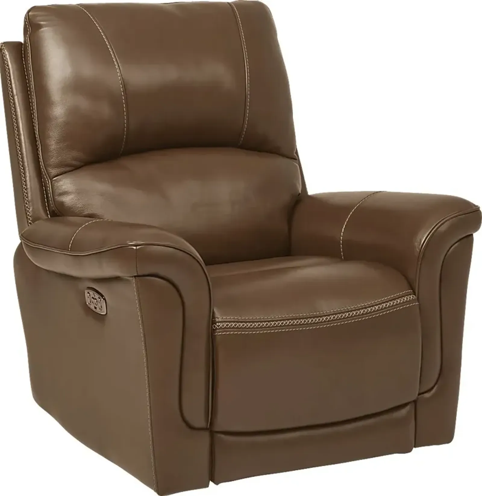 Castmore Brown Triple Power Leather Recliner