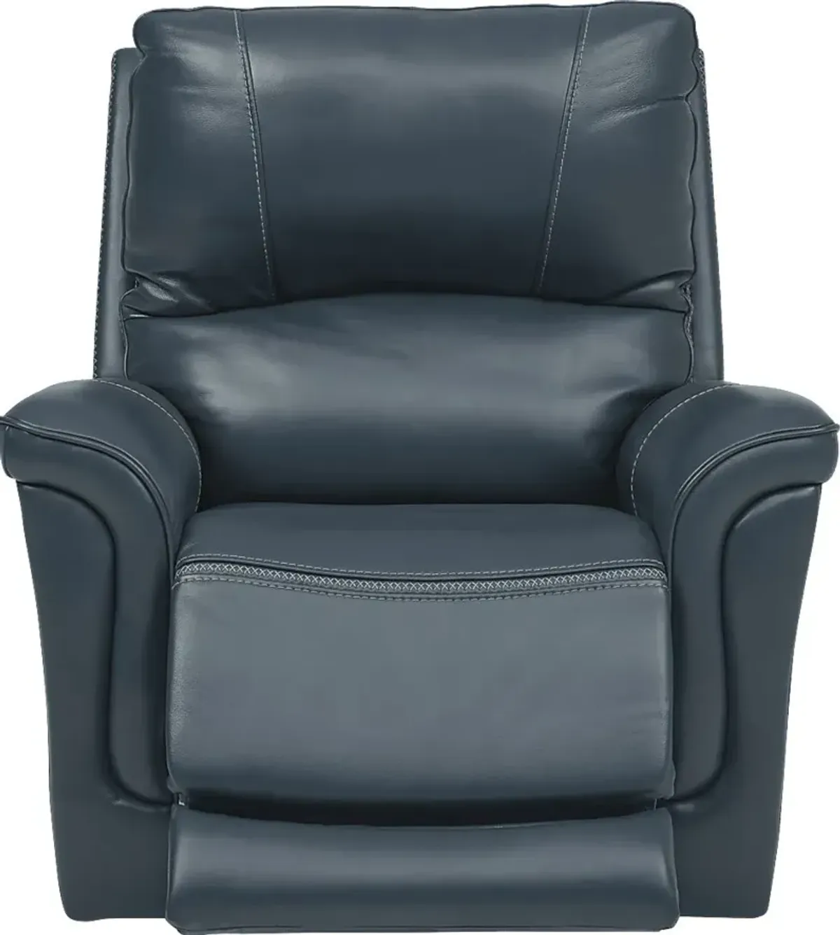 Castmore Navy Triple Power Leather Recliner