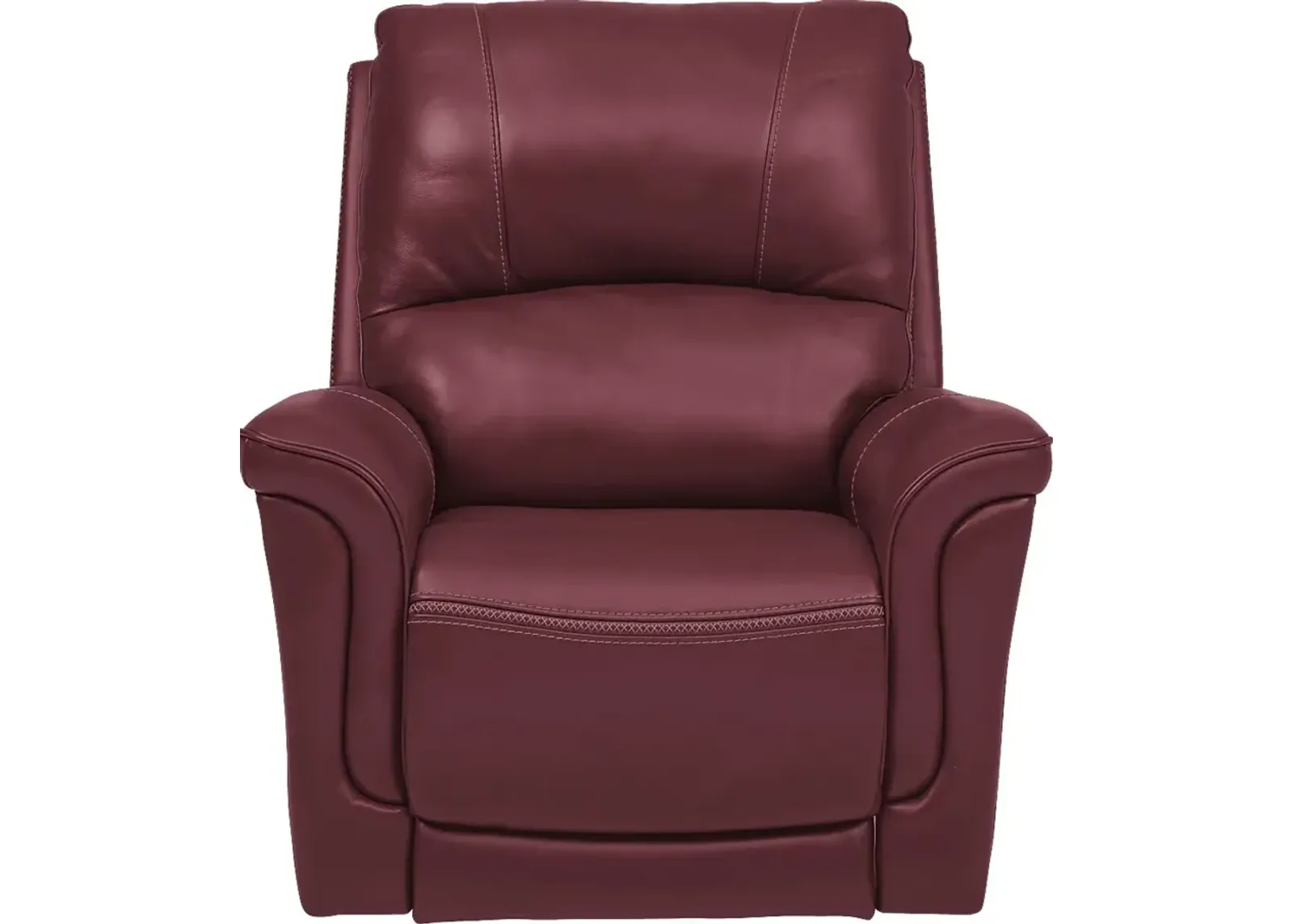 Castmore Red Triple Power Leather Recliner