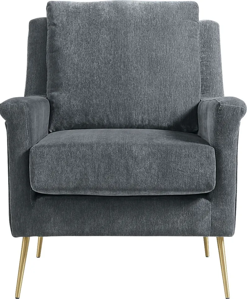 Kamela Dark Gray Accent Chair