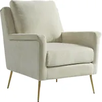 Kamela Beige Accent Chair