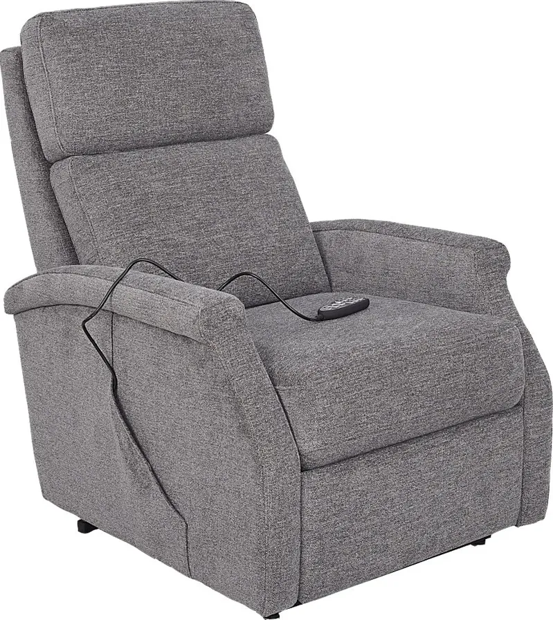 Warrington Gray Dual Power Recliner by Rooms To Go