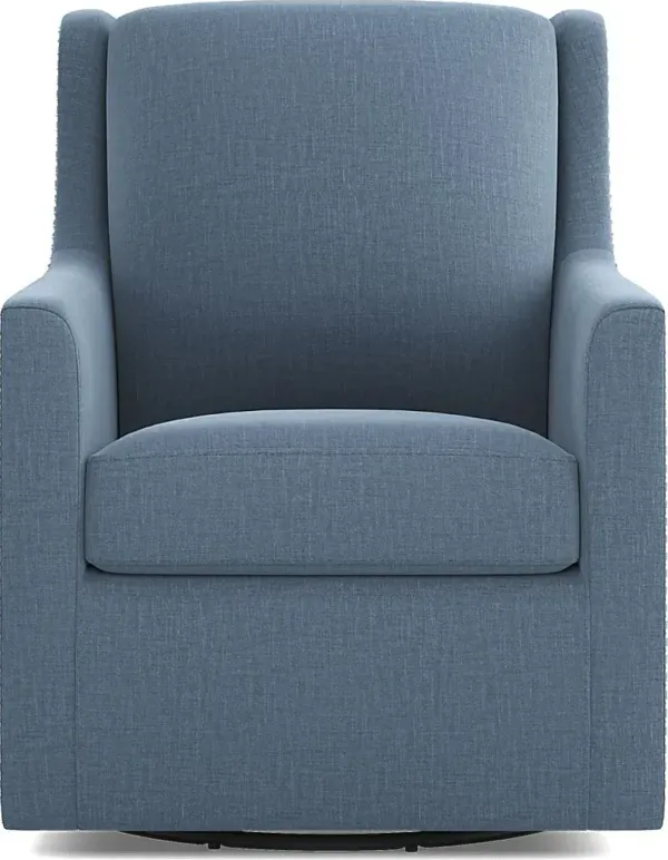 Lindsey Blue Swivel Chair