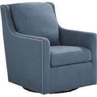 Lindsey Blue Swivel Chair