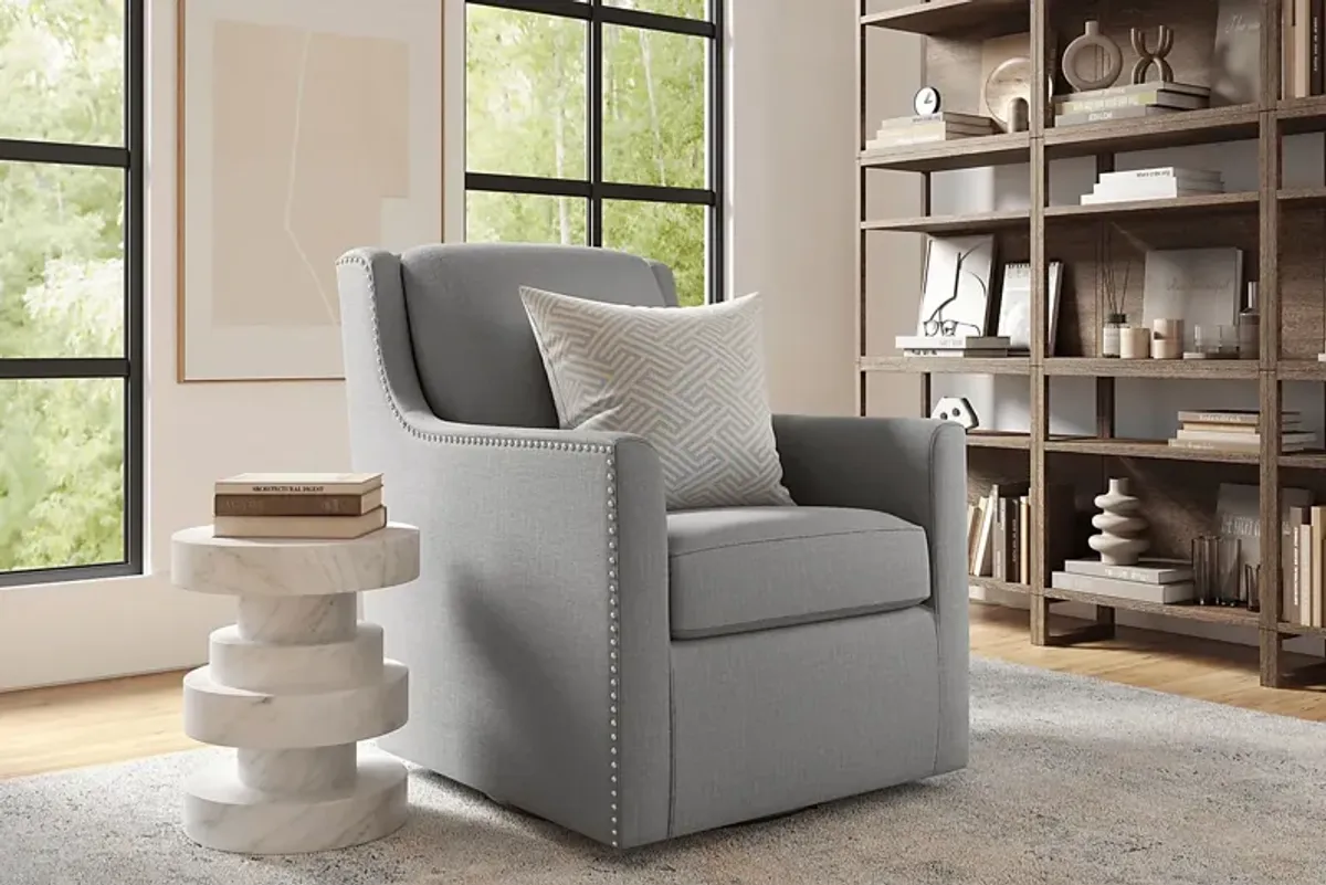 Lindsey Gray Swivel Chair