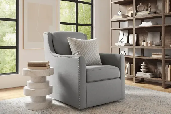 Lindsey Gray Swivel Chair