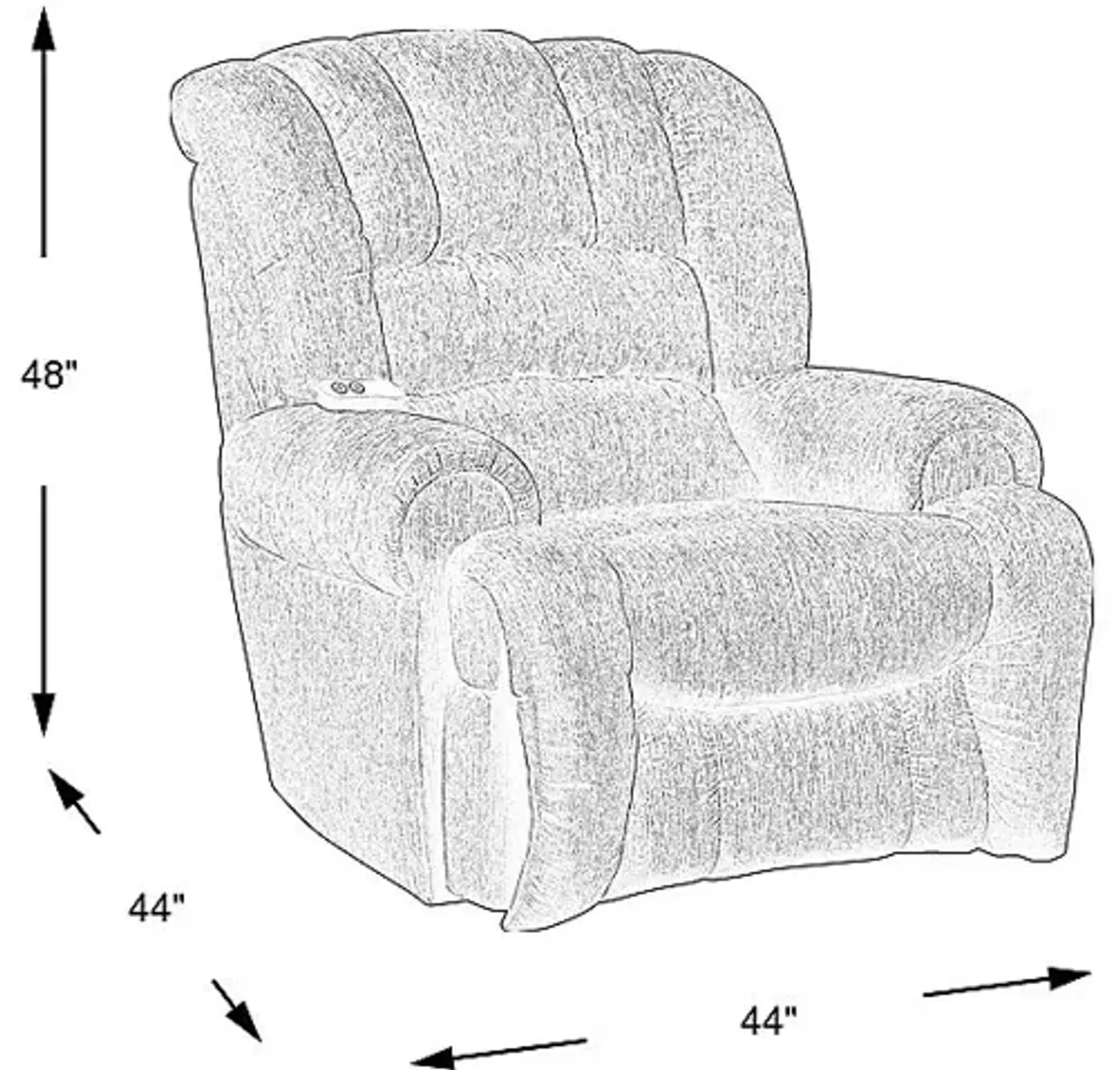 Patterson Midnight Power Recliner