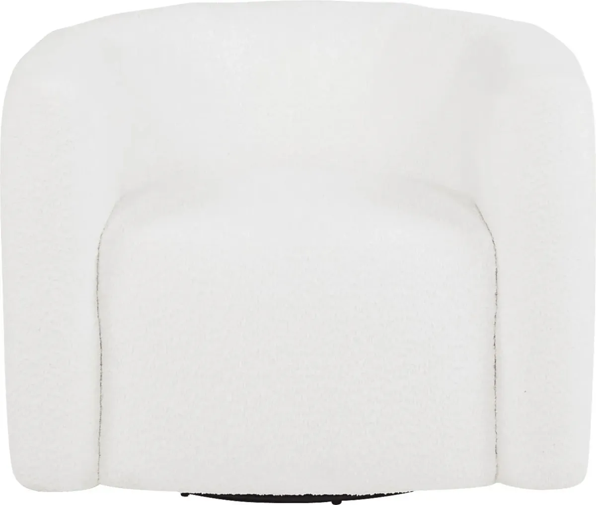 Wimbley White Swivel Accent Chair