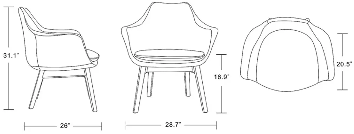 Summerdales Gray Accent Chair